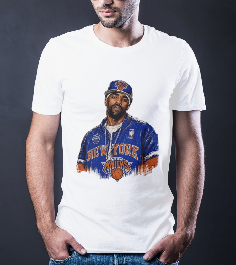 Kyrie Irving New York Knicks New Yorks Finest To The World Manhattan Knicks T-Shirt