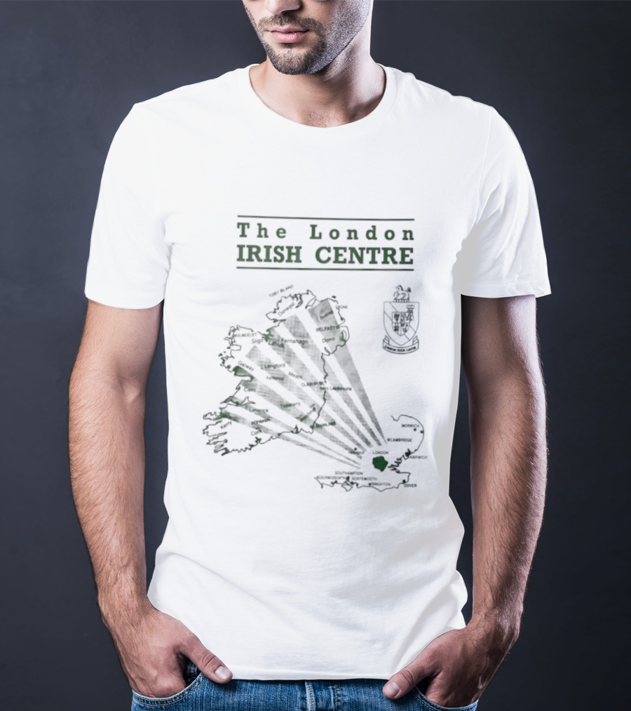 The London Irish Centre 1987 Map Ireland T-Shirt