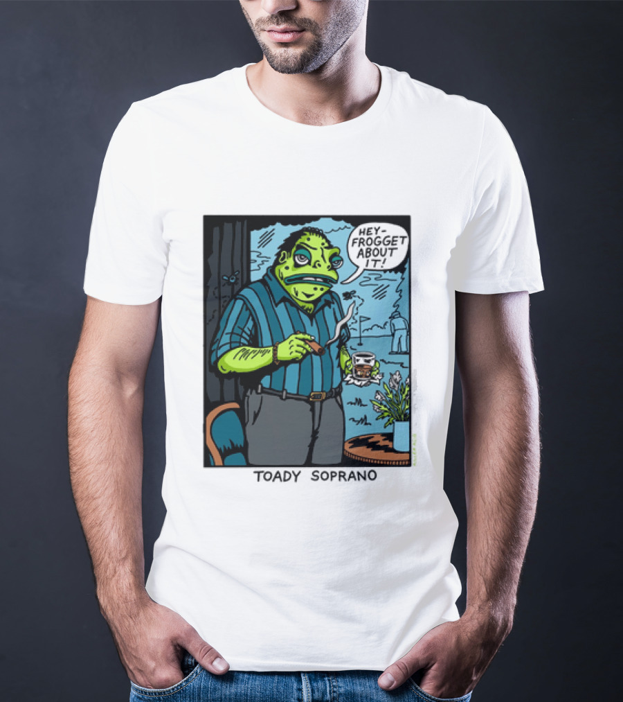 Toady Soprano Hey Frogget About It Killer Acid T-Shirt