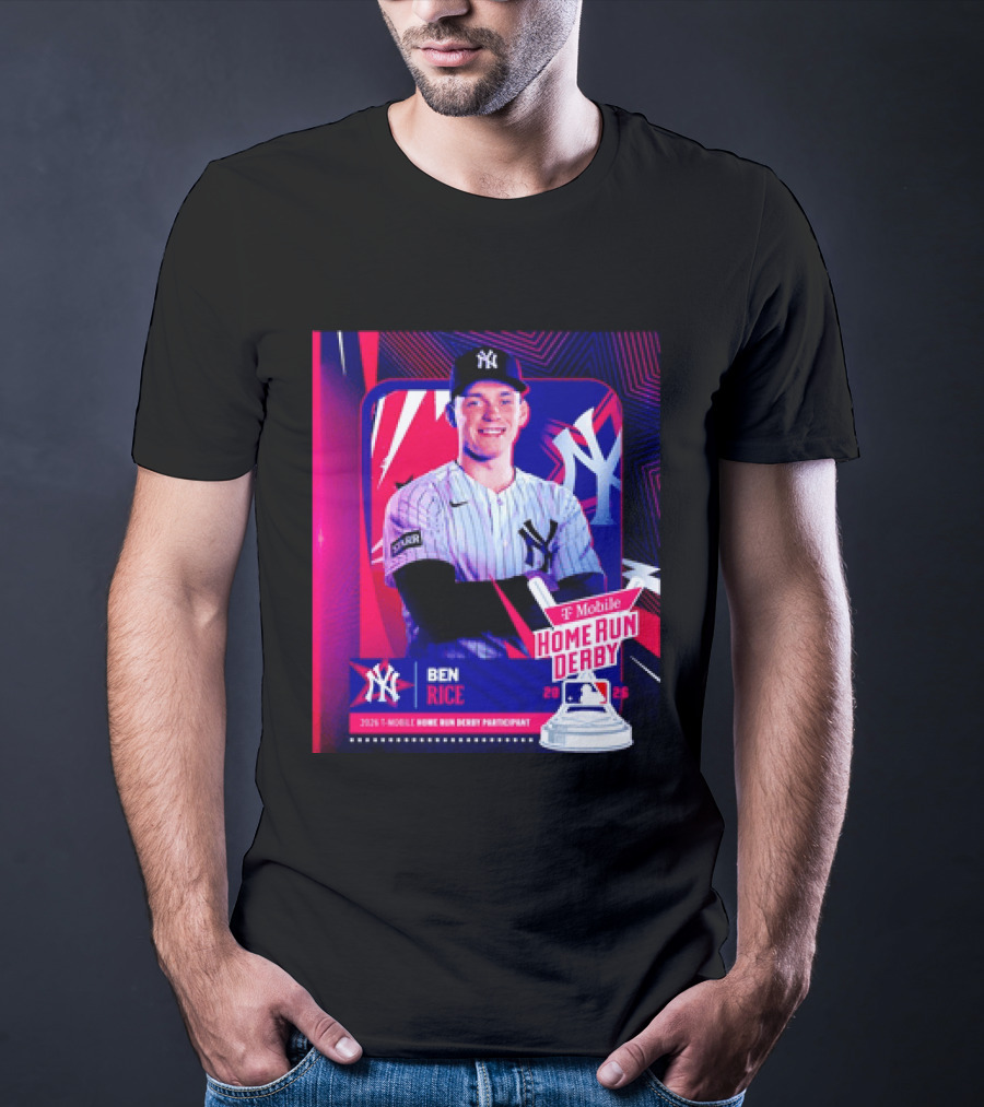 Ben Rice NY Yankees 2026 Mobile Home Run Derby Participant T-Shirt