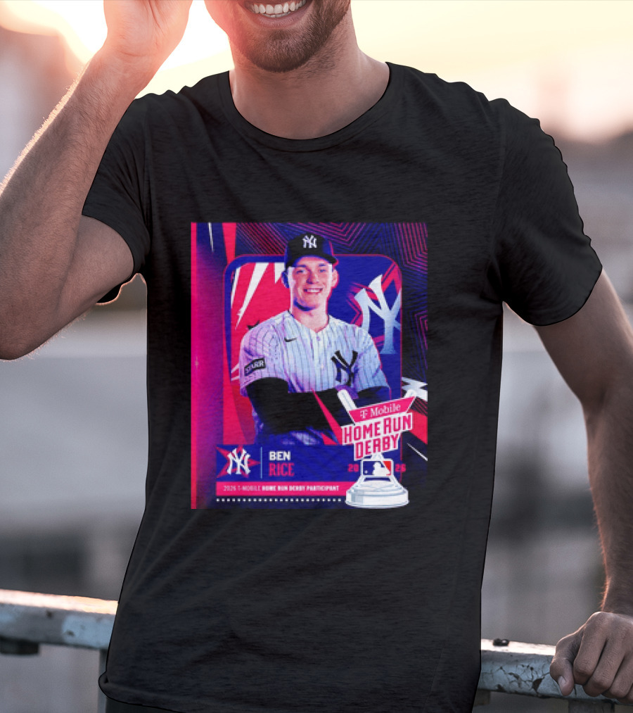 Ben Rice NY Yankees 2026 Mobile Home Run Derby Participant T-Shirt