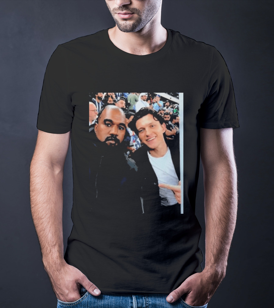 Kanye West And Tom Holland Iconic Celebrity Selfie At Event T-Shirt