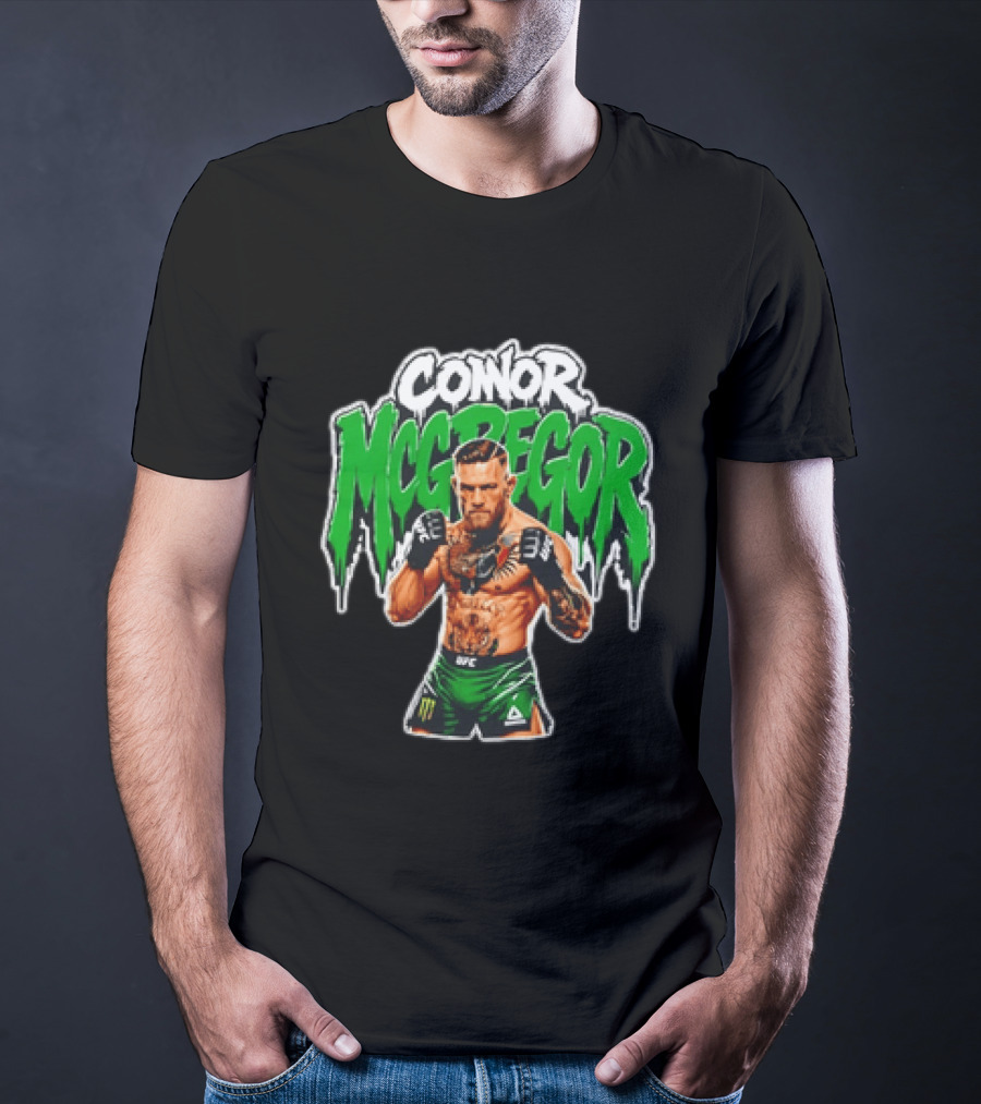 Conor McGregor UFC Fighter In Green Shorts With Tattoos T-Shirt