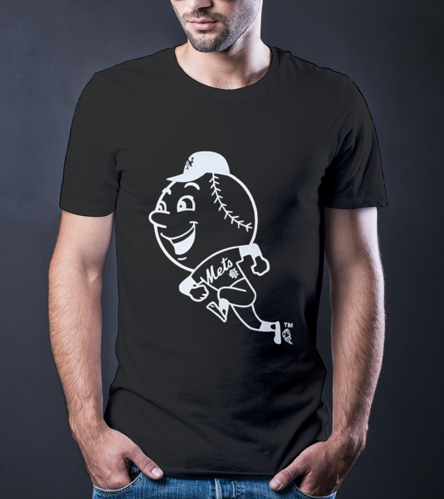 Mets Mr. Met Running Baseball T-Shirt