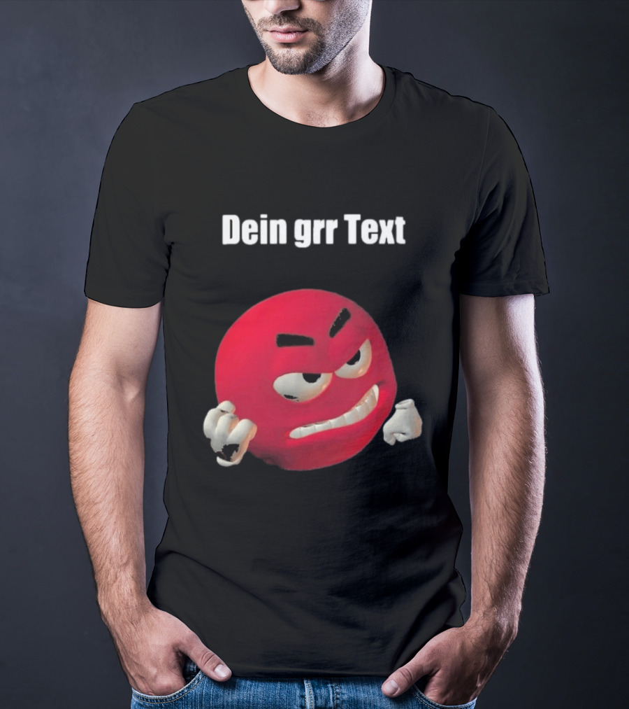 Versager Clothing Dein Personalisierbares Grr Text Red T-Shirt