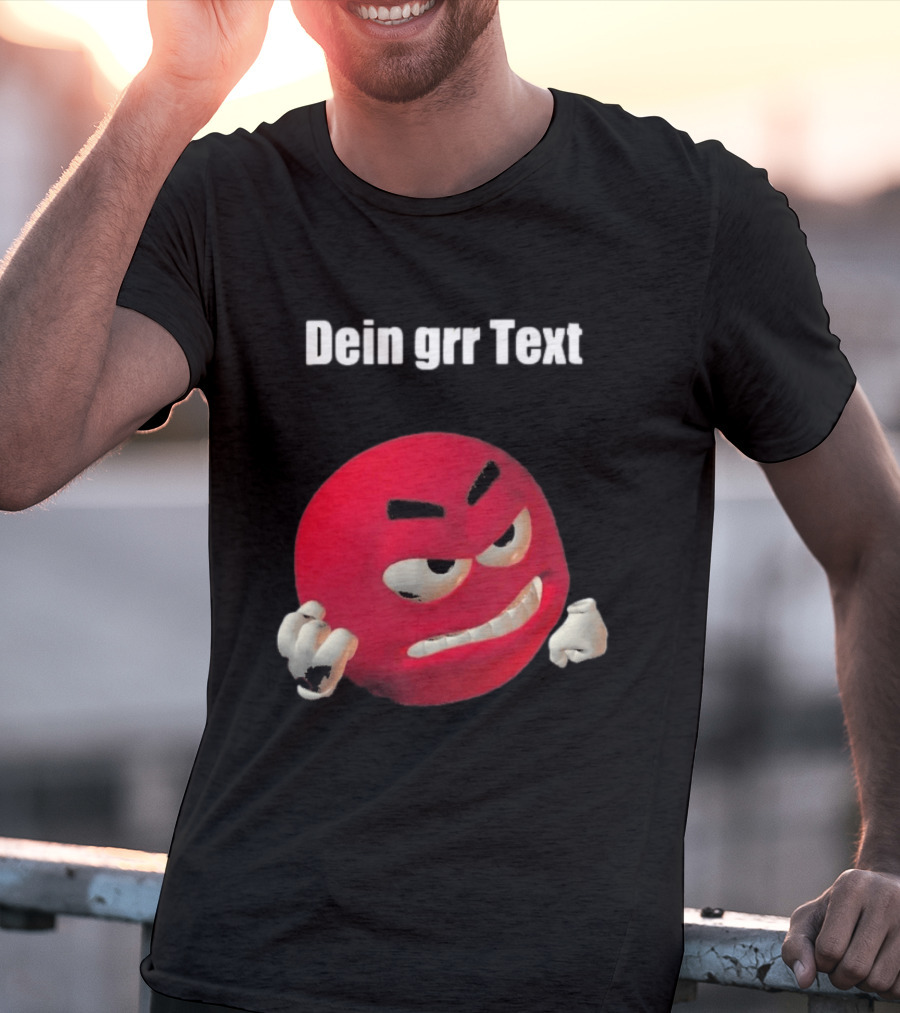 Versager Clothing Dein Personalisierbares Grr Text Red T-Shirt