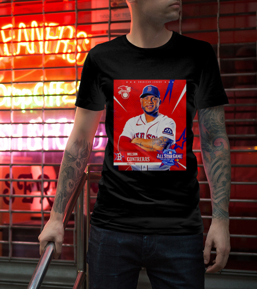 Boston Red Sox Willson Contreras 2026 All Star Game Reserve American League T-Shirt