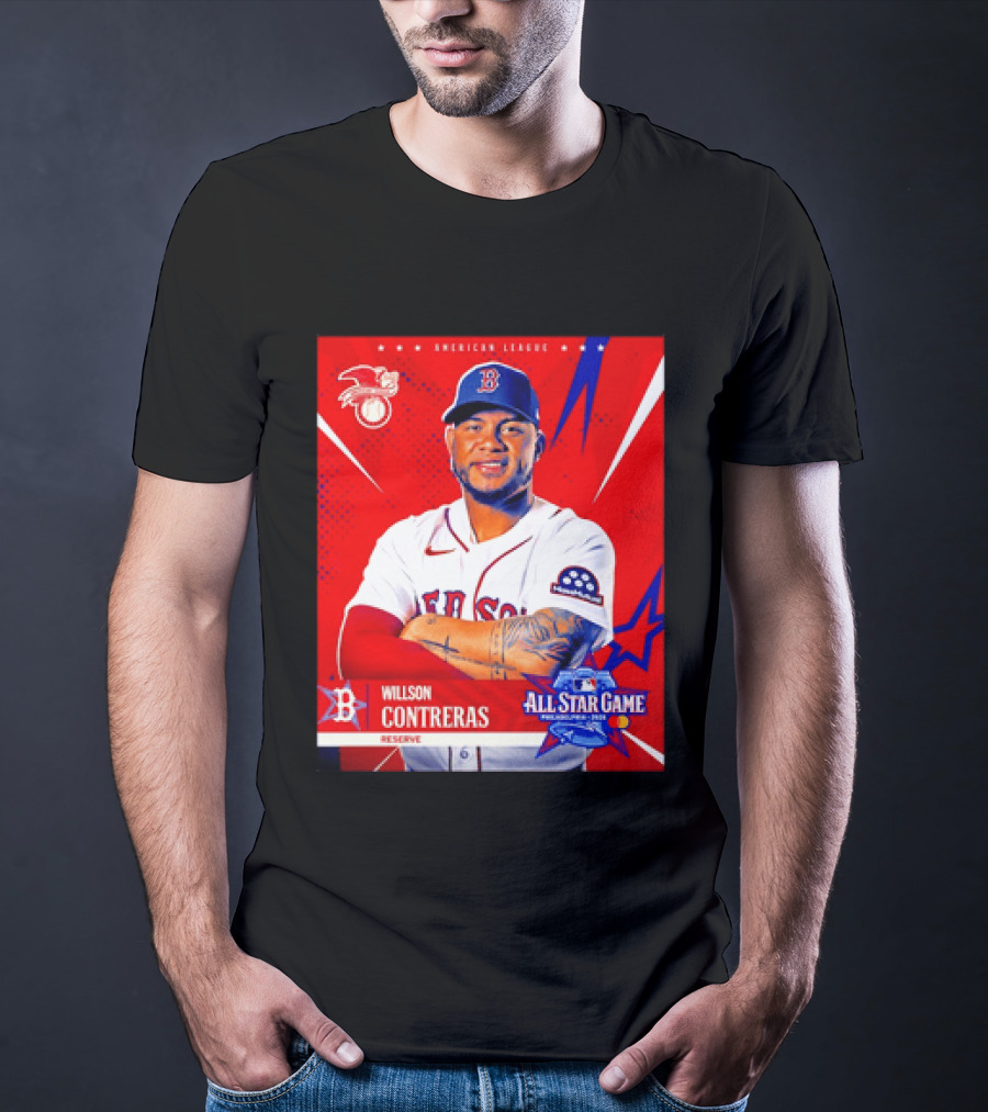 Boston Red Sox Willson Contreras 2026 All Star Game Reserve American League T-Shirt