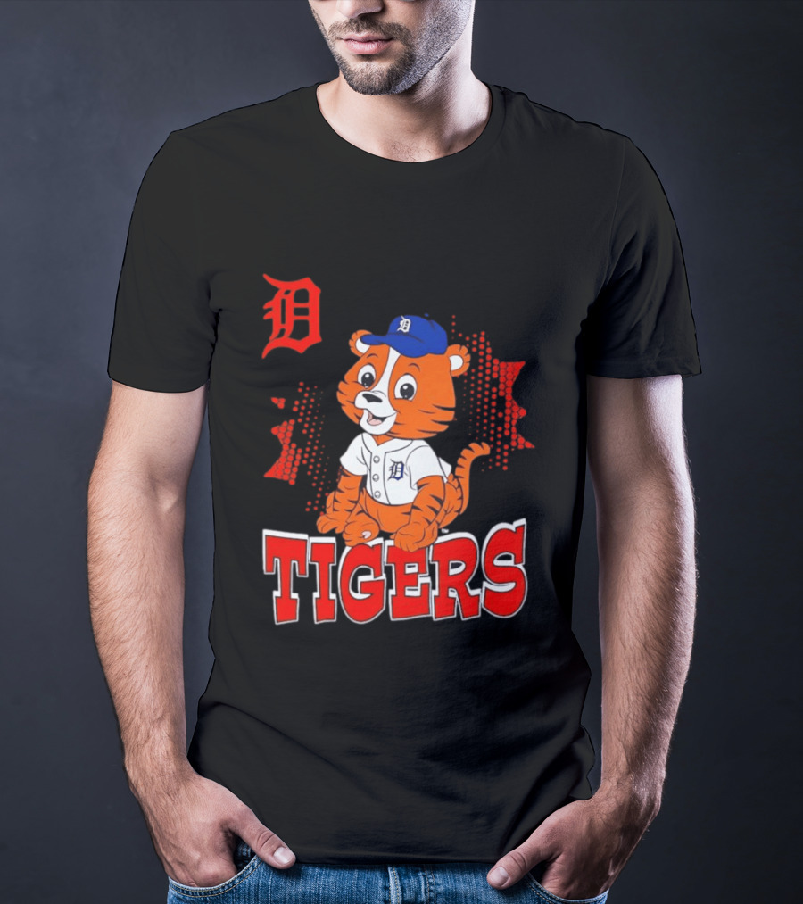 Paws D TIGERS Detroit Tiger Cub Baseball T-Shirt