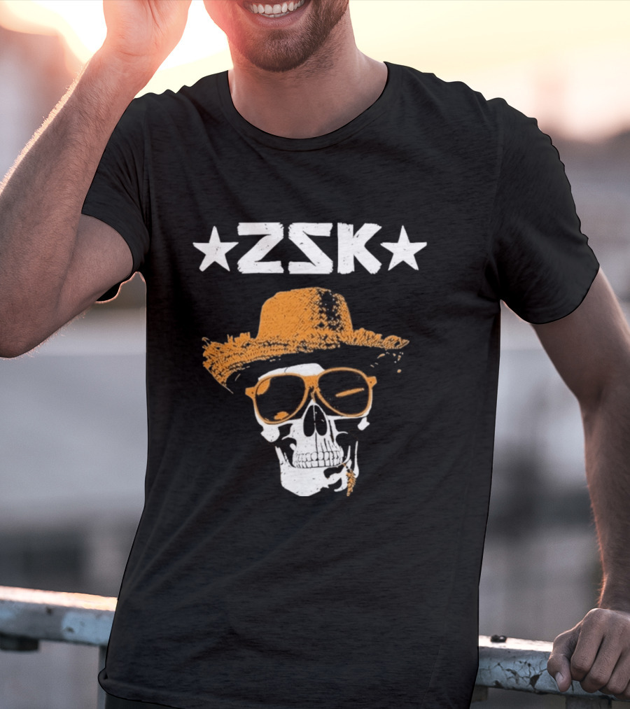 ZSK Skull Hat Sunglasses Iconic Summer Vibe T-Shirt
