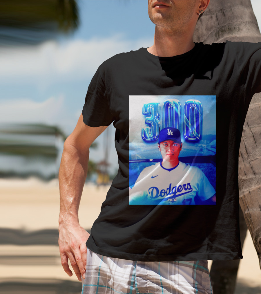 Shohei Ohtani 300 Home Runs Milestone Los Angeles Dodgers T-Shirt
