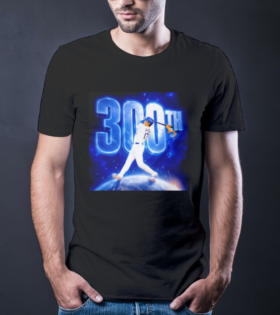 Shohei Ohtani 300th Home Run 17 Power Swing Los Angeles Dodgers T-Shirt