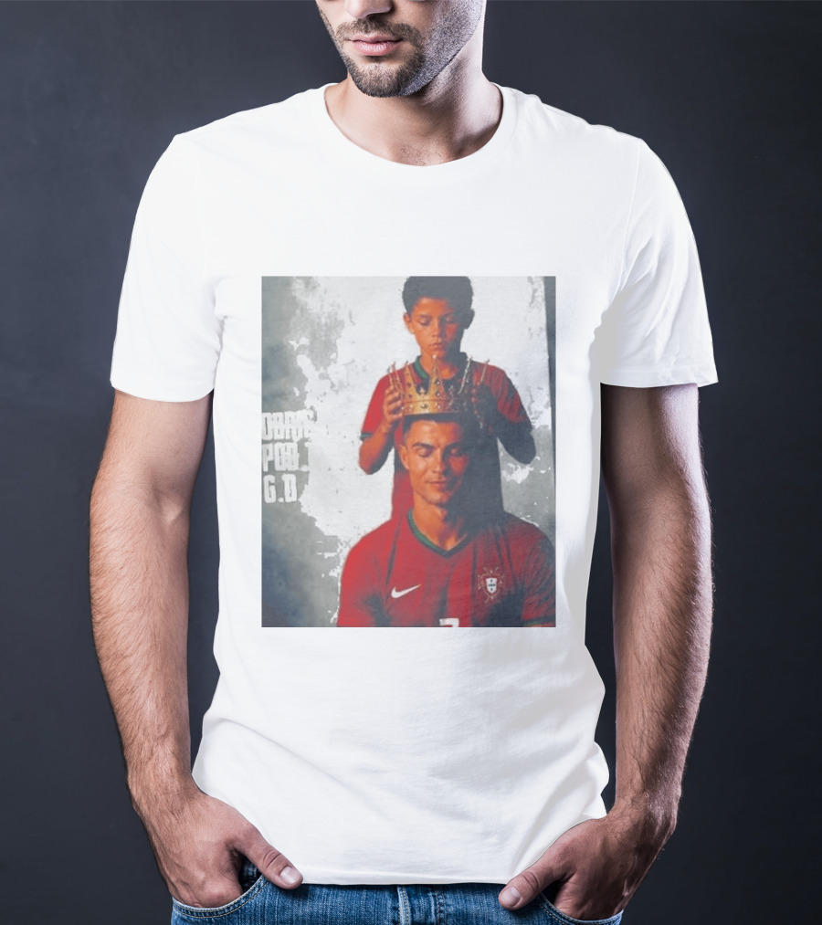 Cristiano Ronaldo Portugal Obrigado Por Tudo GOAT Crowned King Soccer Legend T-Shirt
