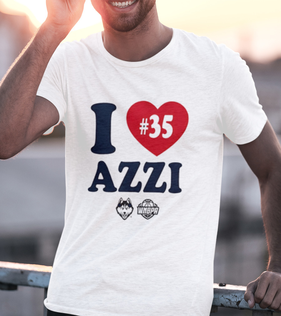 Dallas Wings Basketball I Love Azzi Fudd Number 35 T-Shirt
