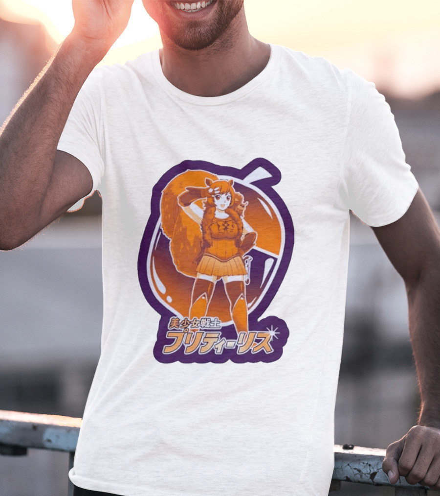 Pretty Squirrel Sailor Anime Girl Risu Manga Warrior T-Shirt