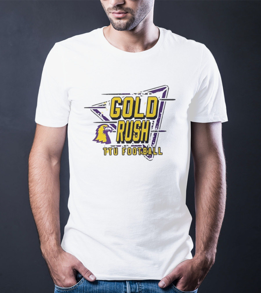 Gold Rush TTU Football Tennessee Tech Golden Eagles T-Shirt
