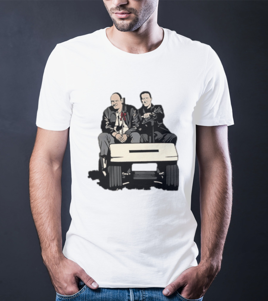 The Sopranos Tony Soprano Furio Giunta Riding Golf Cart Scene T-Shirt
