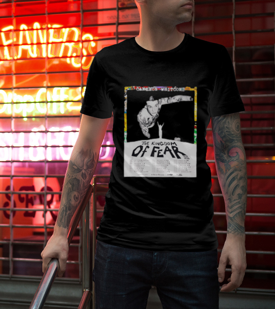 Cameron Whitcomb The Kingdom Of Fear Tour 2026 Dates And Locations T-Shirt