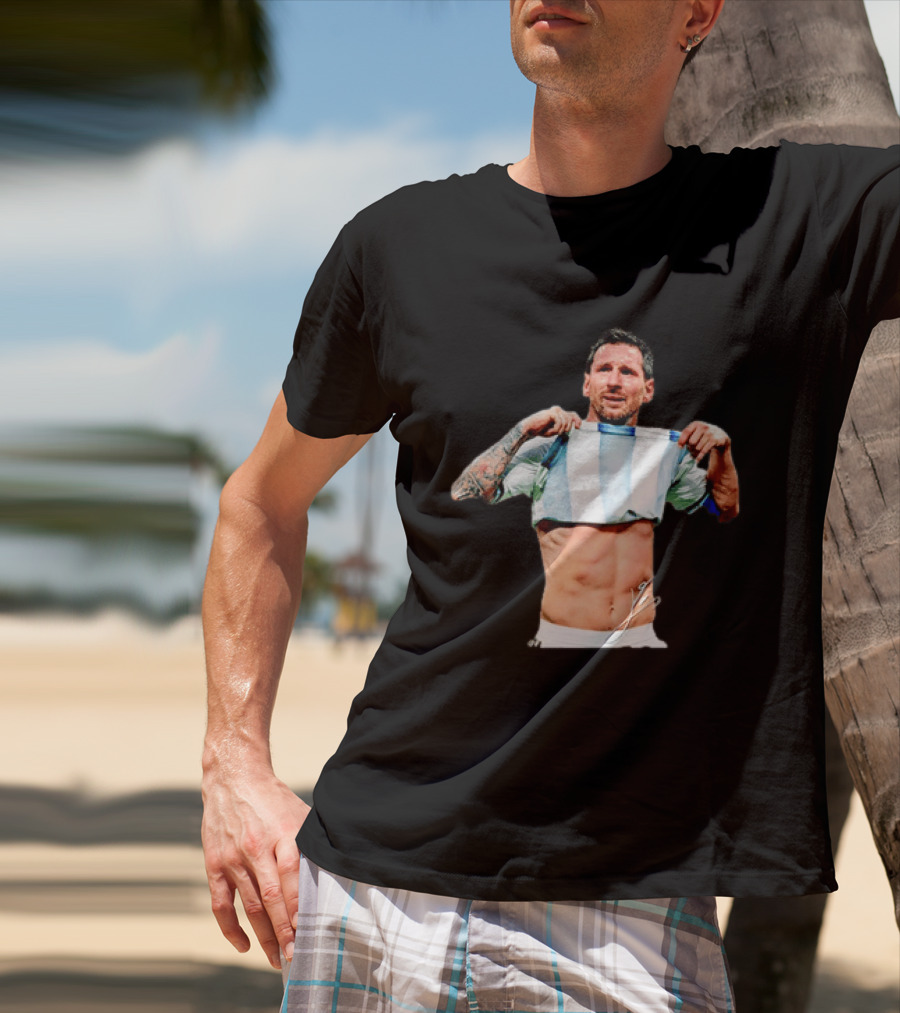Lionel Messi Celebrates Argentina Soccer Triumph T-Shirt