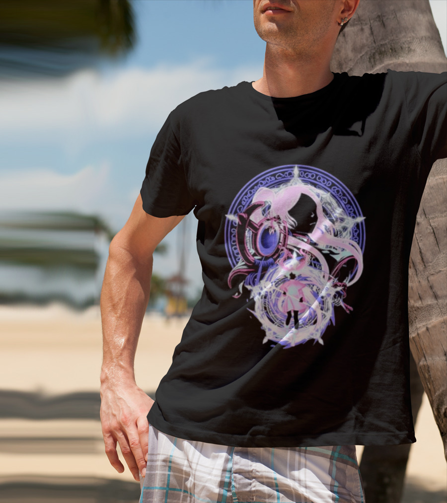 Frieren Beyond Journey's End Anime Character Art With Magical Circle T-Shirt
