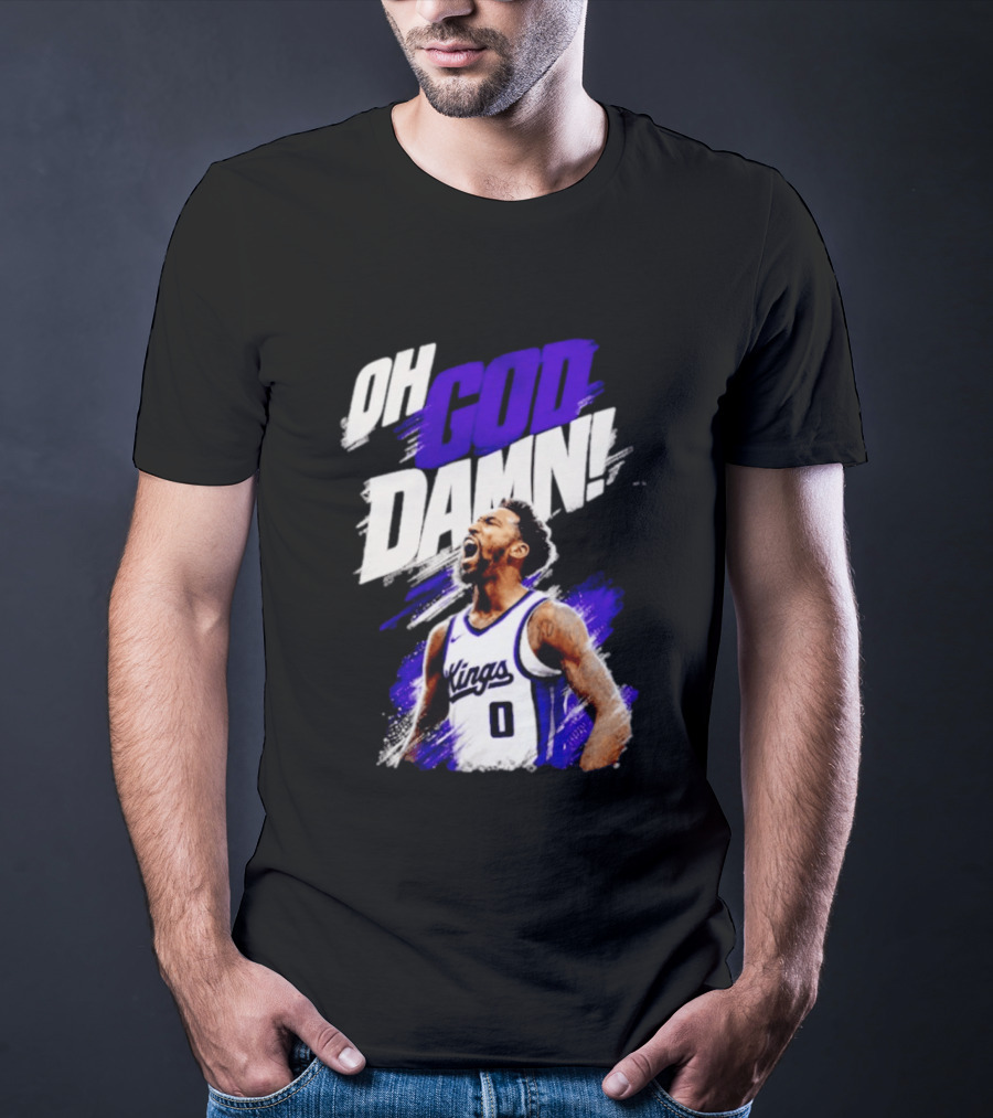 Malik Monk Oh God Damn Sacramento Kings 0 Jersey Celebration T-Shirt