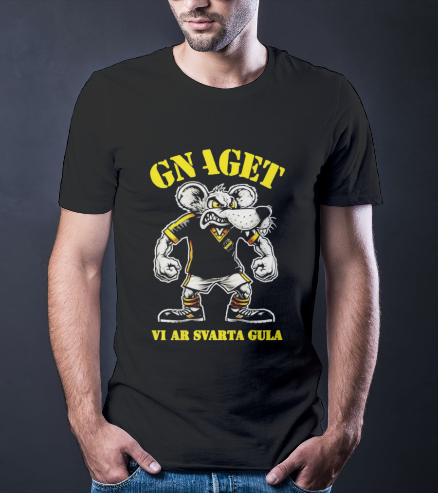 GNAGET AIK Vi Är Svarta Gula Sweden Football Fan Gear T-Shirt