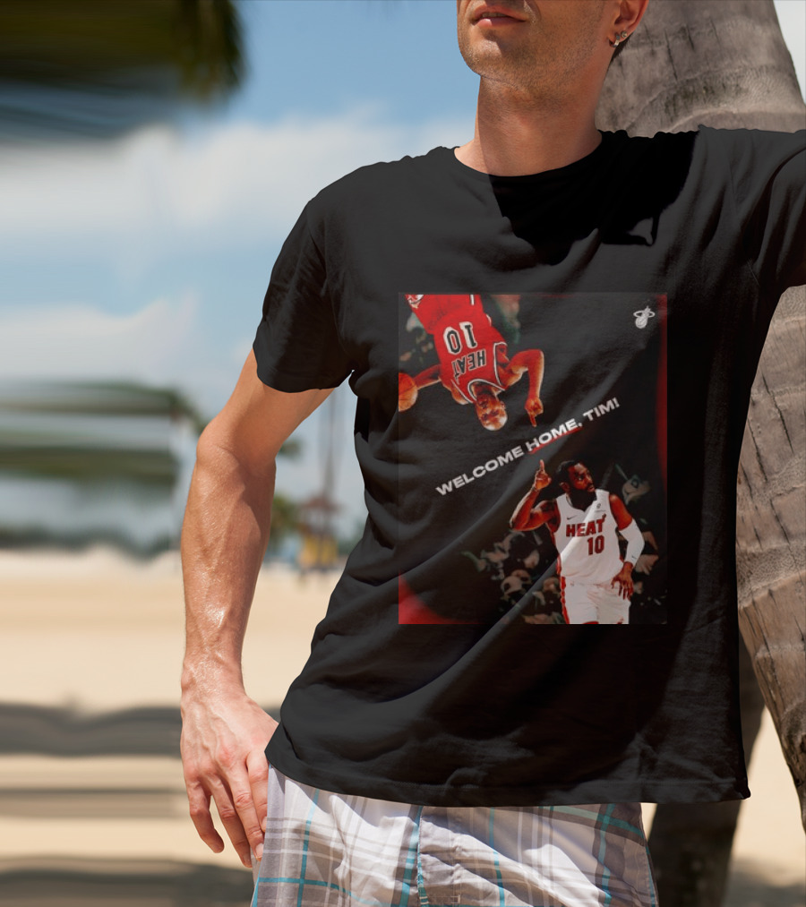 Tim Hardaway Miami Heat Welcome Home Timi 10 Basketball Legend T-Shirt