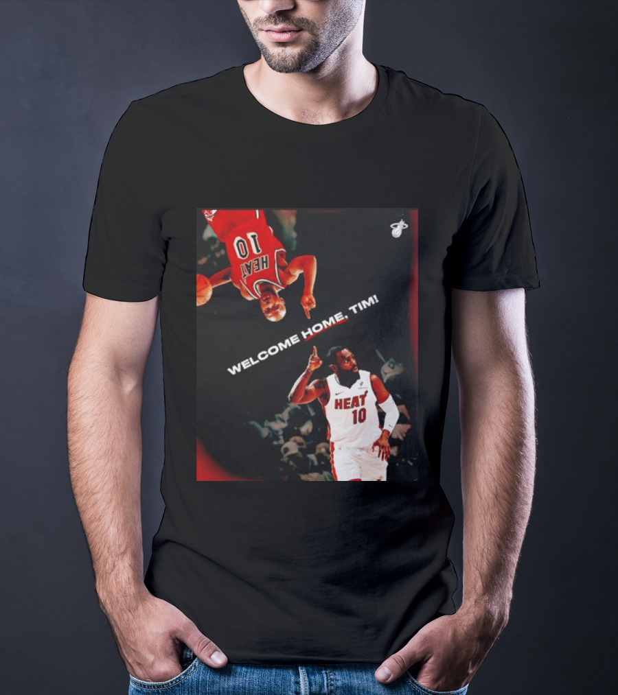 Tim Hardaway Miami Heat Welcome Home Timi 10 Basketball Legend T-Shirt