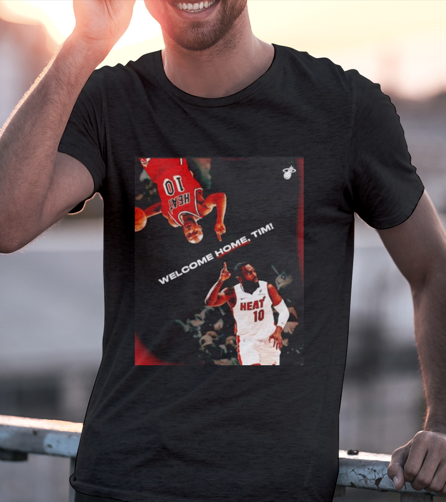 Tim Hardaway Miami Heat Welcome Home Timi 10 Basketball Legend T-Shirt