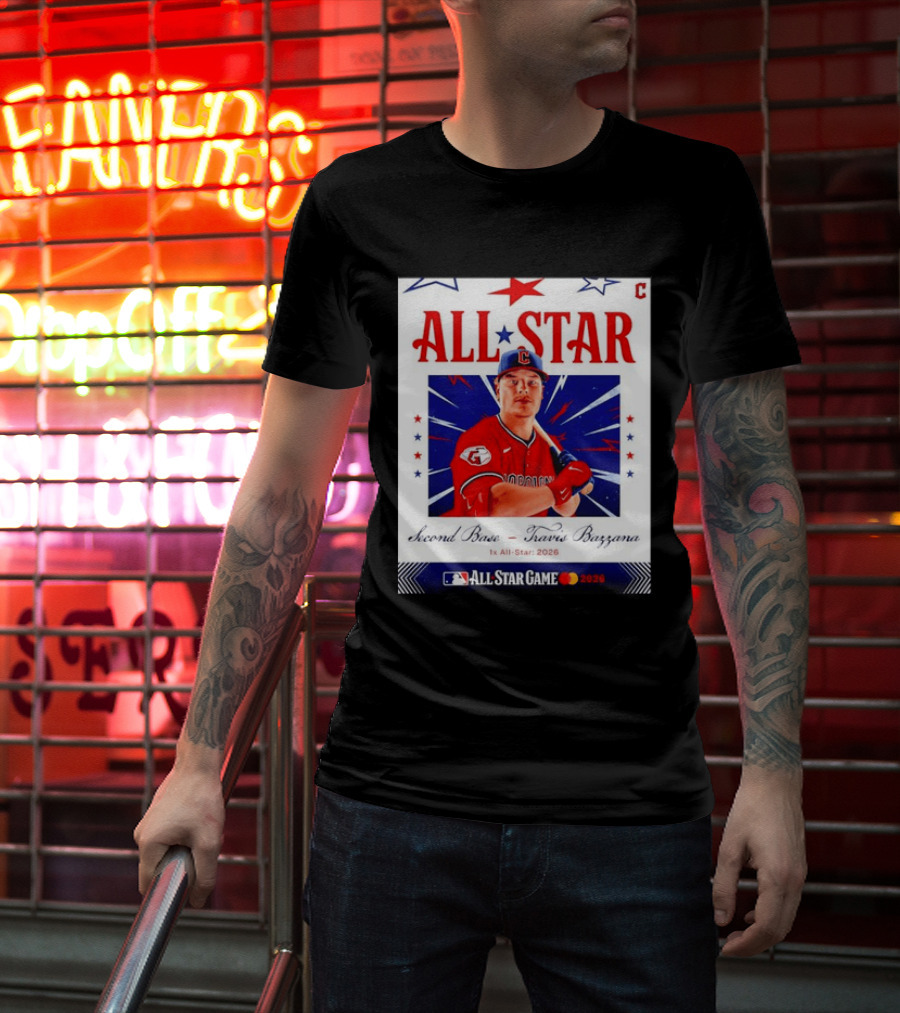 Travis Bazzana 2026 MLB All Star Game Second Base Player Card T-Shirt