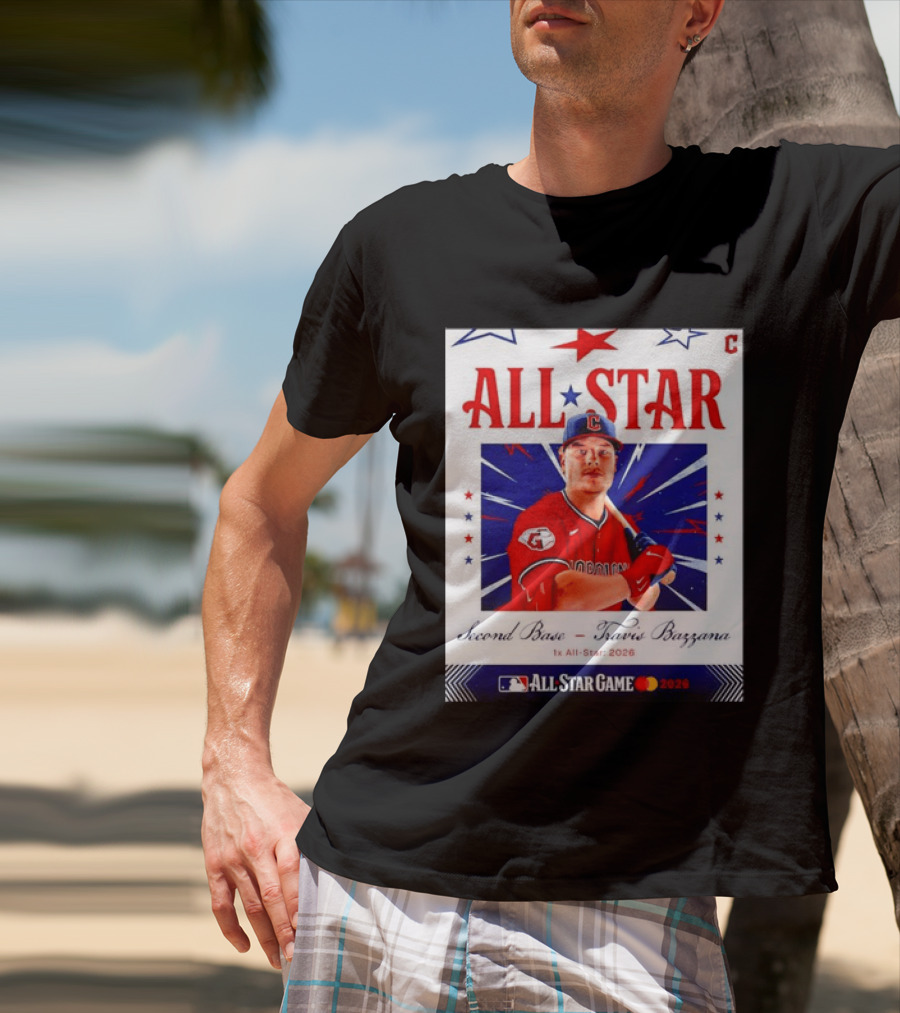 Travis Bazzana 2026 MLB All Star Game Second Base Player Card T-Shirt
