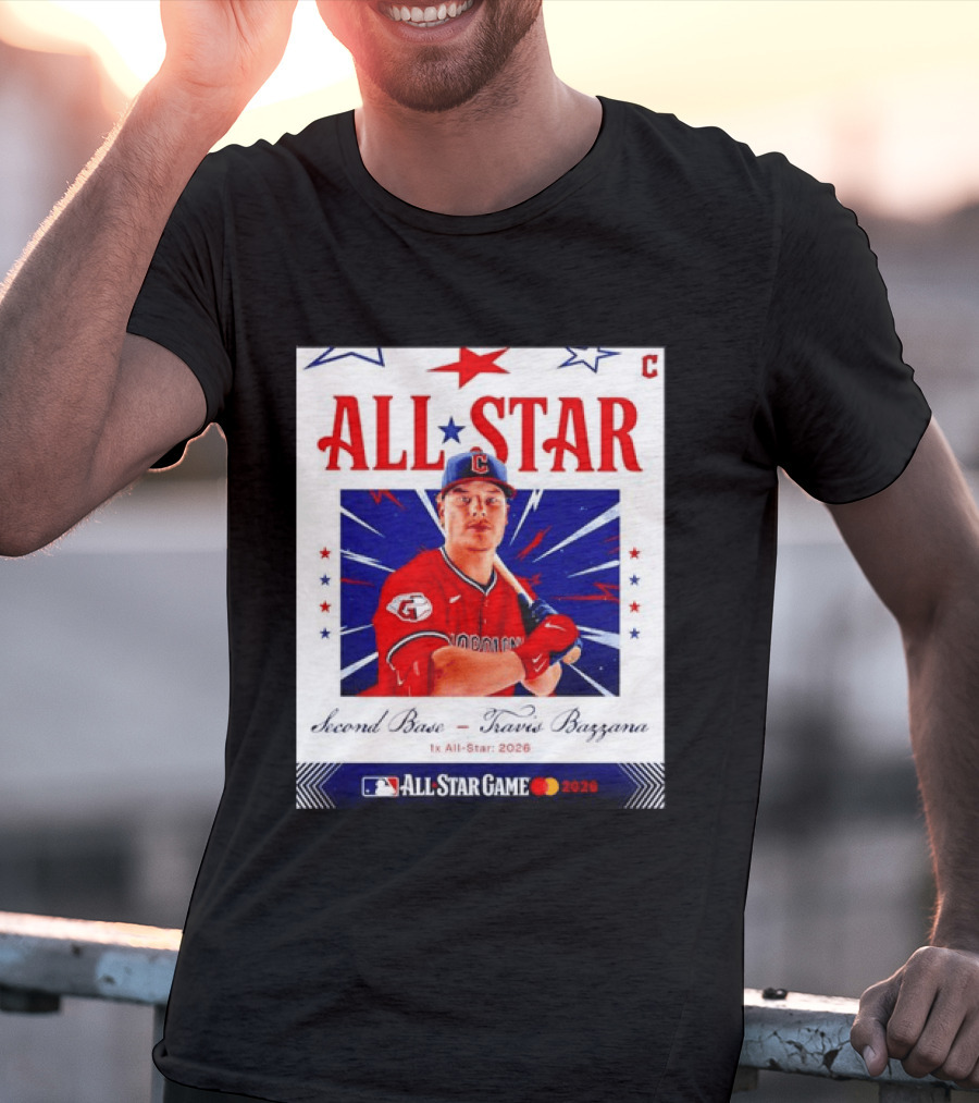 Travis Bazzana 2026 MLB All Star Game Second Base Player Card T-Shirt