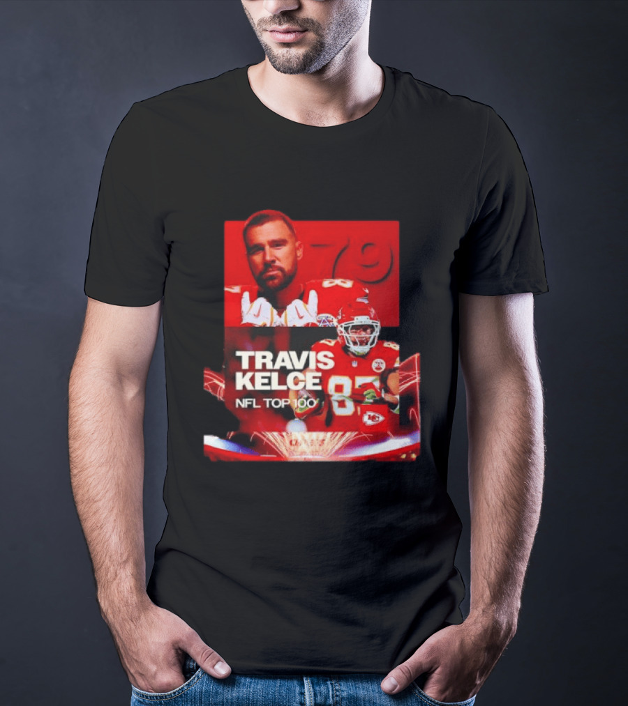 Travis Kelce Kansas City Chiefs NFL Top 100 87 T-Shirt