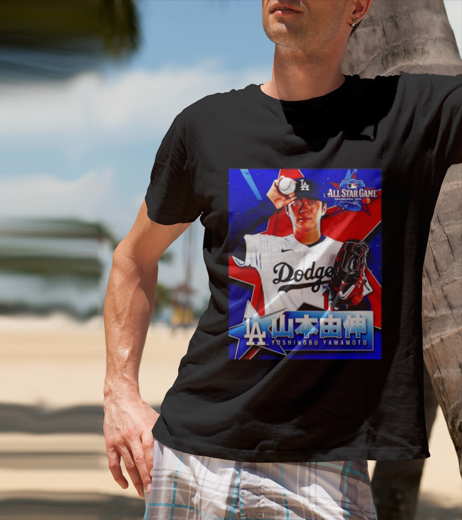 Los Angeles Dodgers Yoshinobu Yamamoto 2026 All Star Game Baseball T-Shirt