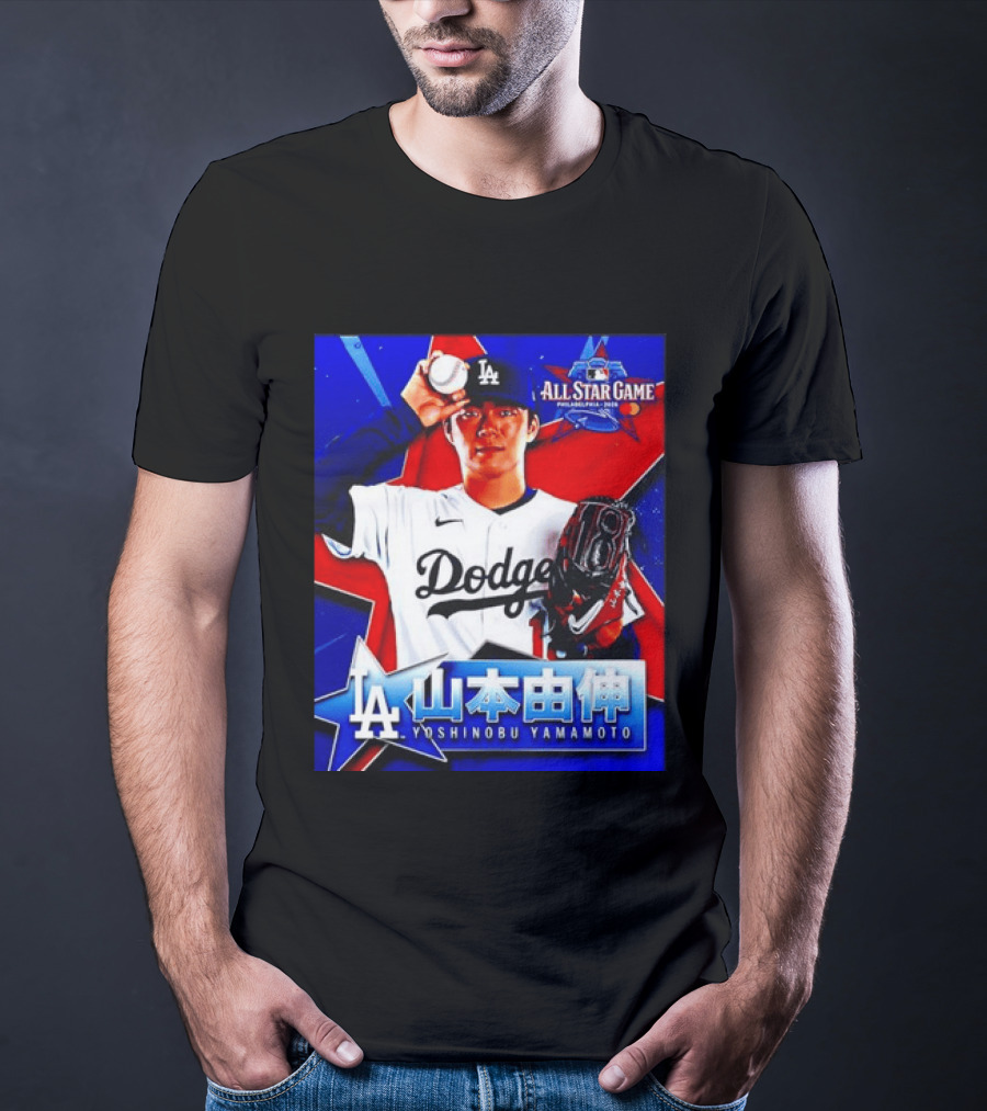 Los Angeles Dodgers Yoshinobu Yamamoto 2026 All Star Game Baseball T-Shirt