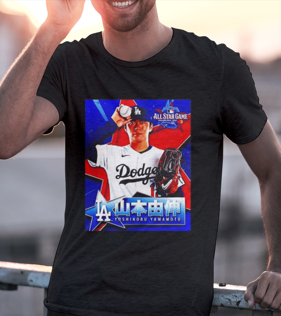 Los Angeles Dodgers Yoshinobu Yamamoto 2026 All Star Game Baseball T-Shirt