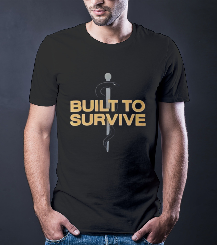Built To Survive Rod Of Asclepius T-Shirt