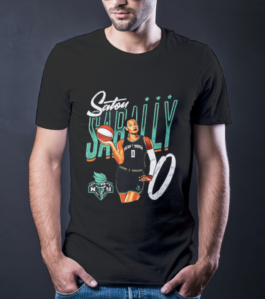 Satou Sabally New York Liberty Basketball 00 WNBA Player T-Shirt