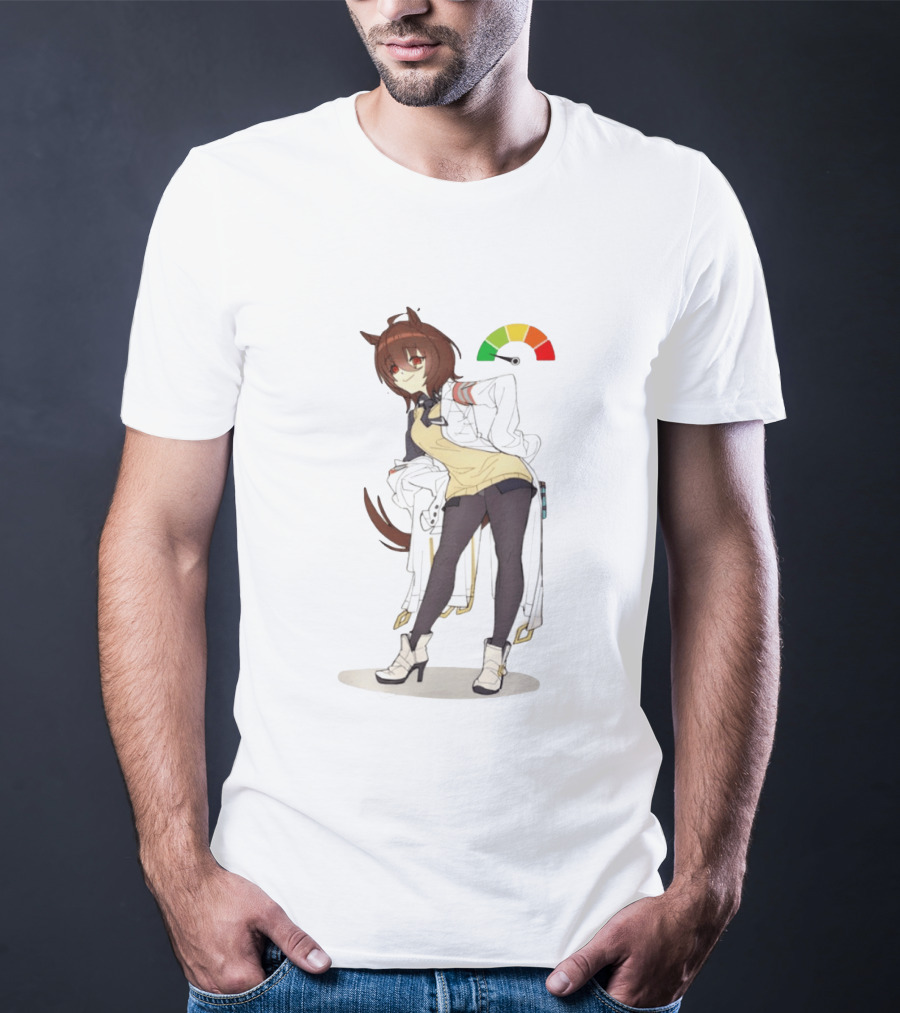 Agnes Tachyon Anime Rainbow Cortisol Gauge Meme T-Shirt