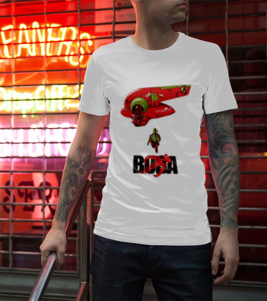 Bobakira Star Wars Boba Fett Mashup Slave I Spaceship And Armor T-Shirt