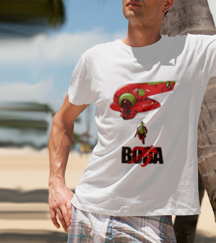 Bobakira Star Wars Boba Fett Mashup Slave I Spaceship And Armor T-Shirt