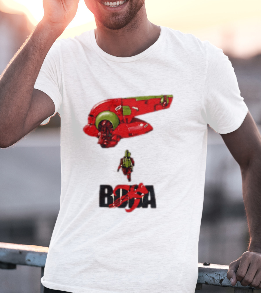Bobakira Star Wars Boba Fett Mashup Slave I Spaceship And Armor T-Shirt