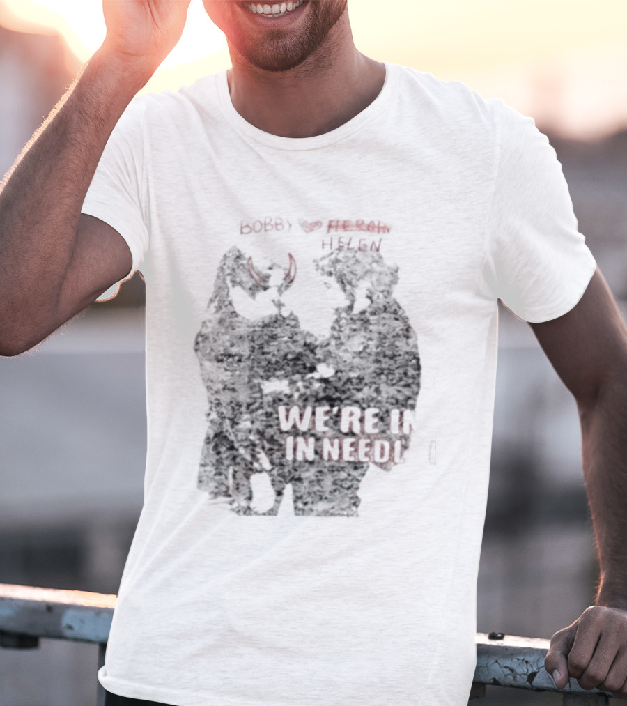 Bobby Helen We're In Love In Needle Park Freddie Frances Bootleg Devil Horns T-Shirt