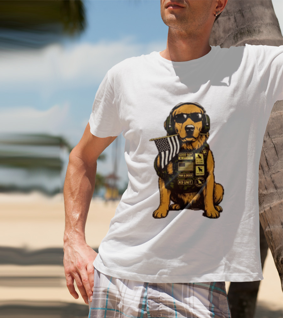 Good Boy Operator K9 Unit Can I Pet That Dog Paw & Order T-Shirt