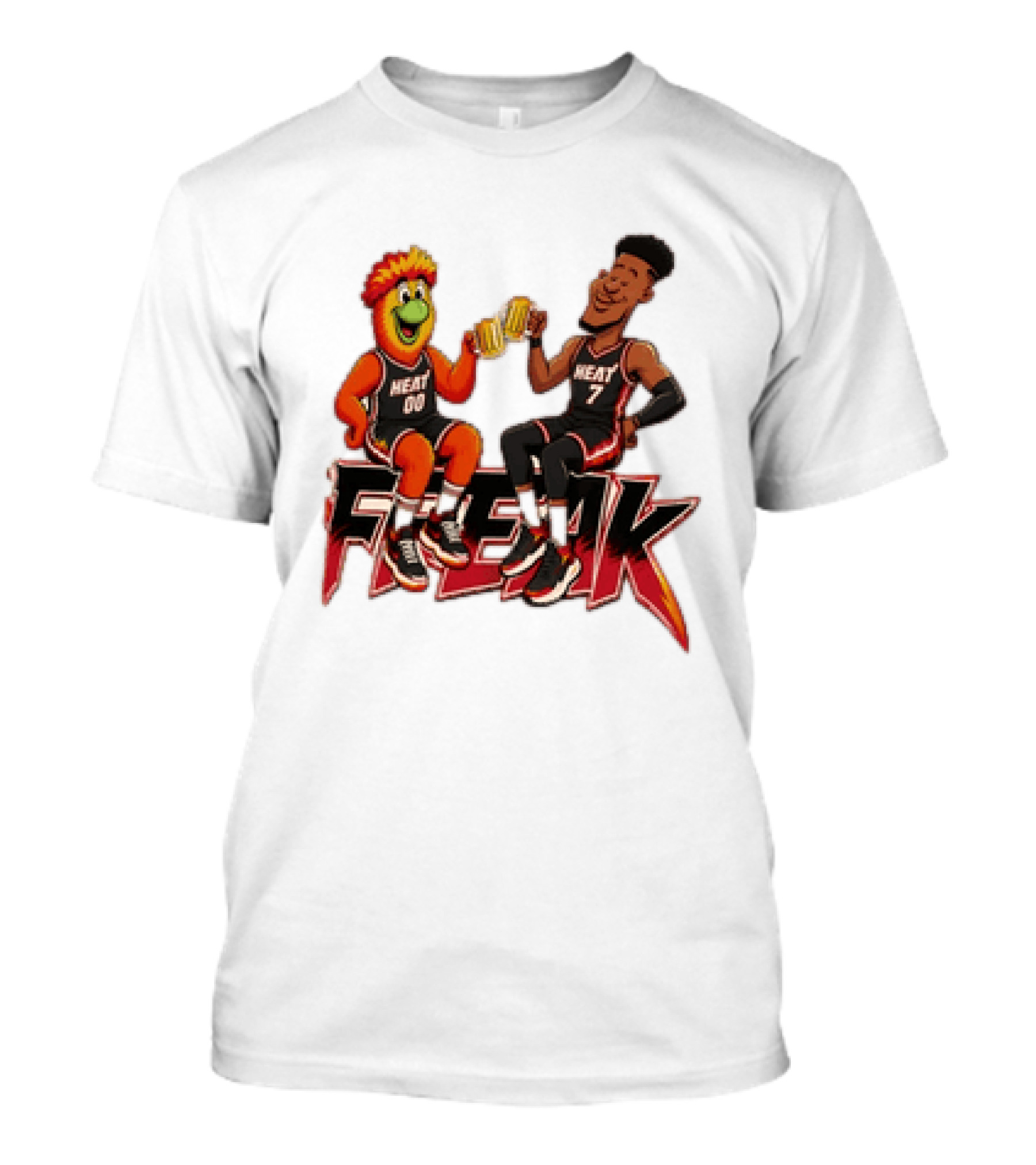 Cheers To The Freak Heat Giannis Burnie Miami T-Shirt