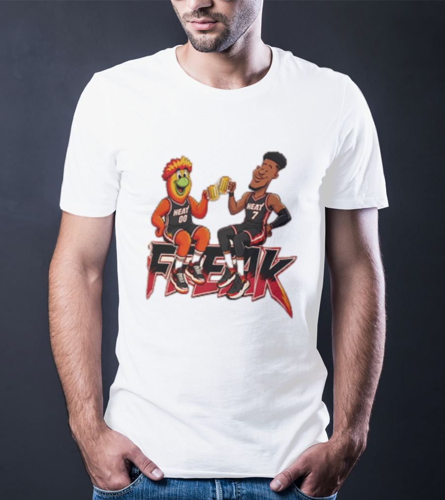 Cheers To The Freak Heat Giannis Burnie Miami T-Shirt