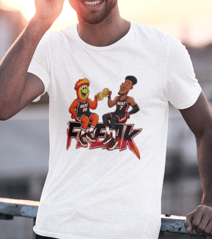 Cheers To The Freak Heat Giannis Burnie Miami T-Shirt
