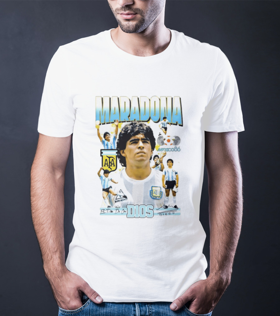 Diego Maradona AFA El Pibe De Oro D10S Mexico 86 T-Shirt