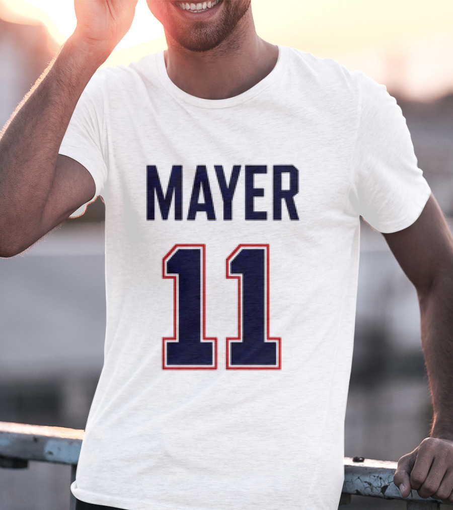 Red Sox 2026 Marcelo Mayer 11 Football Jersey Giveaway T-Shirt