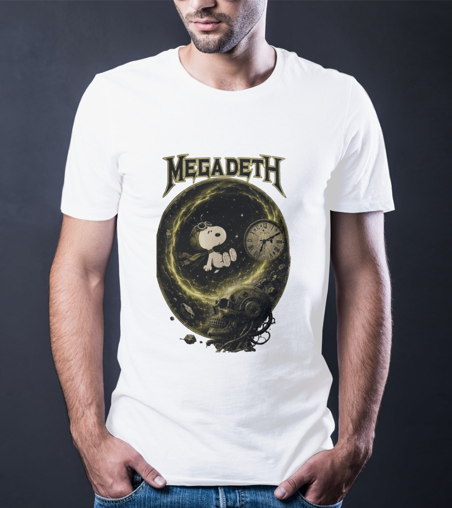 Snoopy Megadeth Countdown To Extinction Music Collaboration T-Shirt